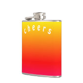 Farblasche mit Textkorrektur Flachmann (Links)