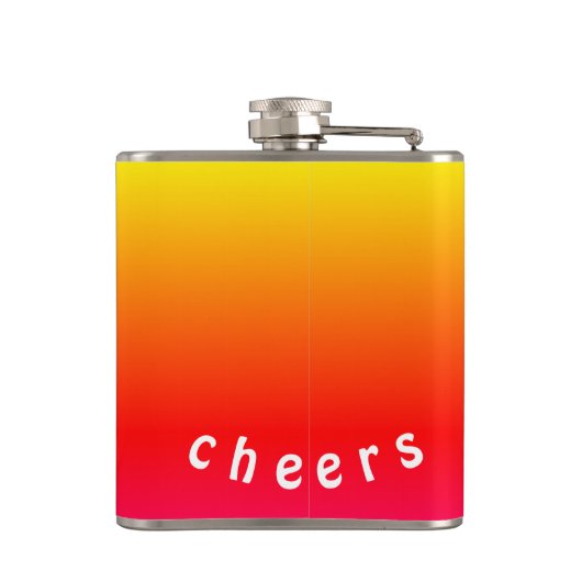 Farblasche mit Textkorrektur Flachmann (Rückseite)