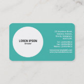Farblaserkreis - Farben 01 - Grün #3FB8AF Visitenkarte (Rückseite)