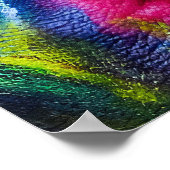 Farblauf-Regenbogenfarbenmaske-Porträtposter Poster (Ecke)