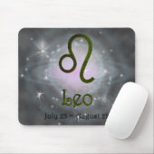 Farbleder Zodiac Astrologisches Zeichen Mousepad (Mit Mouse)