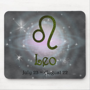 Farbleder Zodiac Astrologisches Zeichen Mousepad