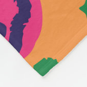 Farbleoparden-Illustrationstafel Fleecedecke (Ecke)