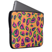 Farbleoparden-Illustrationstafel Laptopschutzhülle (Vorne Rechts)
