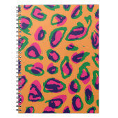 Farbleoparden-Illustrationstafel Notizblock (Vorderseite)