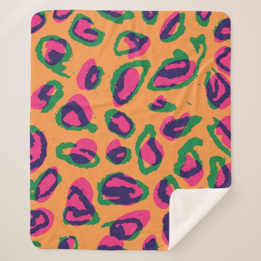 Farbleoparden-Illustrationstafel Sherpadecke (Vorderseite)