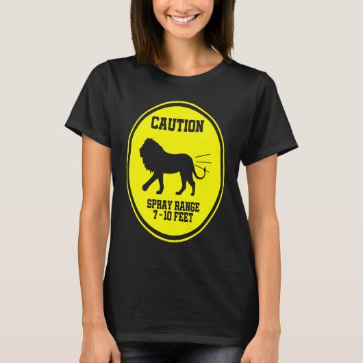 Farbleuchte Vorsichtsspray Warnzeichen T-Shirt (Vorderseite)