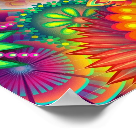 Farblich Abstrakt 8. Poster (Ecke)