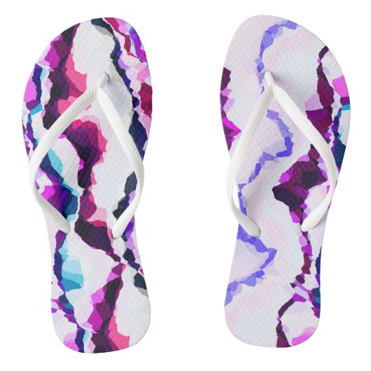 Farblich Abstrakt Badesandalen (Fußbett)