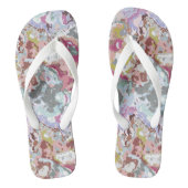 Farblich Abstrakt Badesandalen (Fußbett)