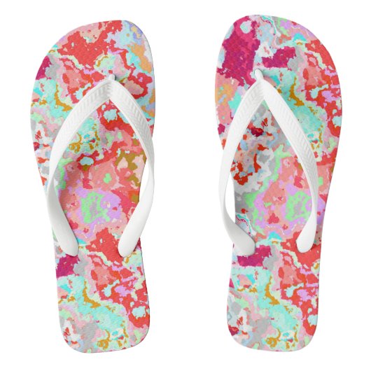 Farblich Abstrakt Badesandalen (Fußbett)