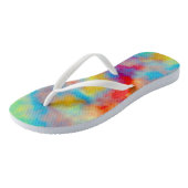 Farblich Abstrakt Badesandalen (Schrägansicht)