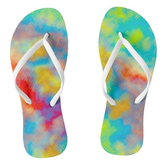 Farblich Abstrakt Badesandalen (Fußbett)