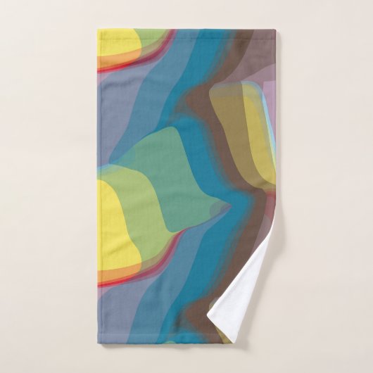 Farblich Abstrakt Badhandtuch Set (Handtuch)