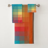 Farblich Abstrakt Badhandtuch Set (Insitu)