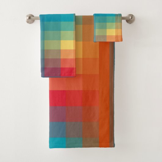 Farblich Abstrakt Badhandtuch Set (Insitu)