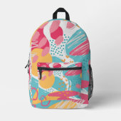 Farblich Abstrakt Bedruckter Rucksack (Vorderseite)