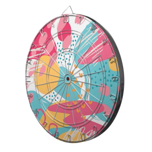 Farblich Abstrakt Dartscheibe (Vorderseite rechts)