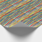 Farblich Abstrakt: Digitale Ölgemälde Geschenkpapier (Ecke)