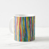 Farblich Abstrakt: Digitale Ölgemälde Kaffeetasse (Vorderseite Links)