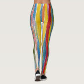 Farblich Abstrakt: Digitale Ölgemälde Leggings (Rückseite)