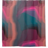 Farblich Abstrakt Duschvorhang (Vorderseite)