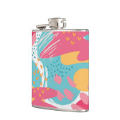 Farblich Abstrakt Flachmann (Links)