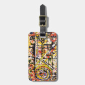 Farblich Abstrakt Gepäckanhänger (Vorderseite vertikal)