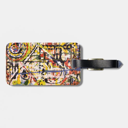 Farblich Abstrakt Gepäckanhänger (Rückseite horizontal)