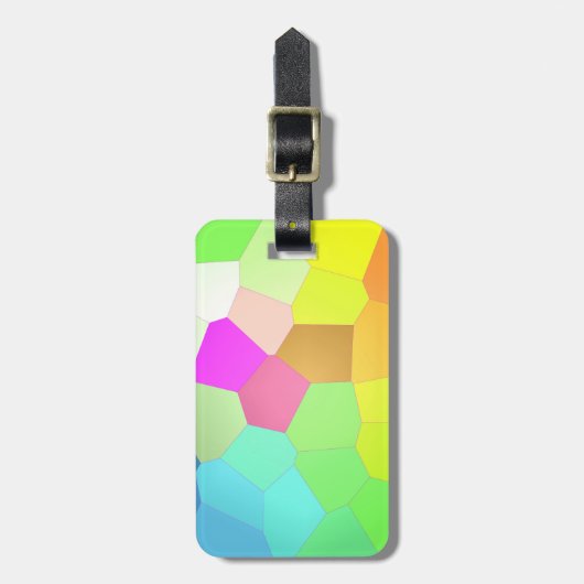 Farblich Abstrakt Gepäckanhänger (Vorderseite vertikal)