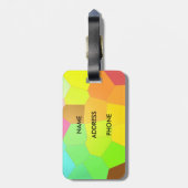 Farblich Abstrakt Gepäckanhänger (Rückseite vertikal)