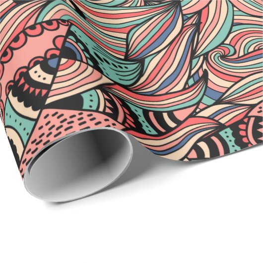 Farblich Abstrakt Geschenkpapier (Rolleneckpunkt)