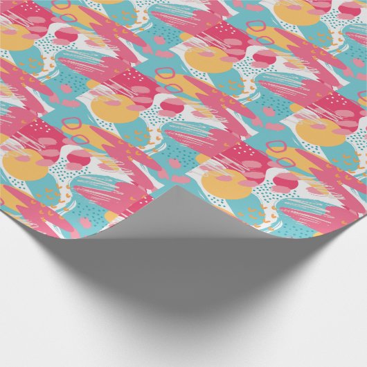 Farblich Abstrakt Geschenkpapier (Ecke)
