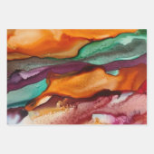 Farblich Abstrakt Geschenkpapier Set (Vorderseite 3)