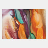 Farblich Abstrakt Geschenkpapier Set (Vorderseite 2)