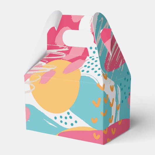 Farblich Abstrakt Geschenkschachtel (Rückseite)