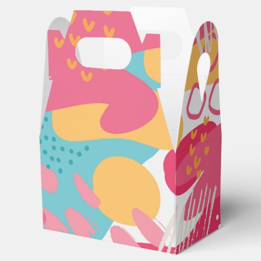 Farblich Abstrakt Geschenkschachtel (Geöffnet)