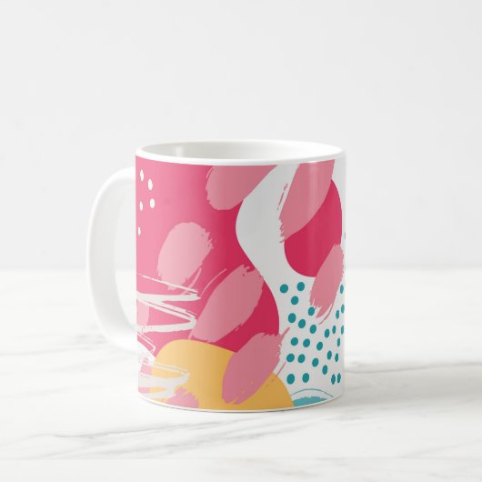 Farblich Abstrakt Kaffeetasse (Vorderseite Links)