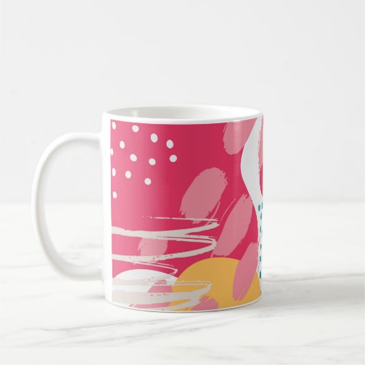 Farblich Abstrakt Kaffeetasse (Links)