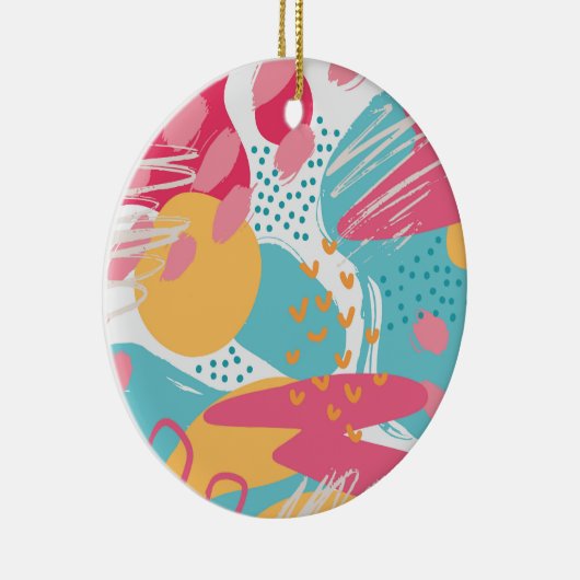 Farblich Abstrakt Keramik Ornament (Rechts)