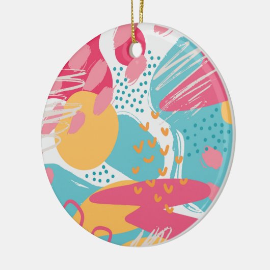 Farblich Abstrakt Keramik Ornament (Links)