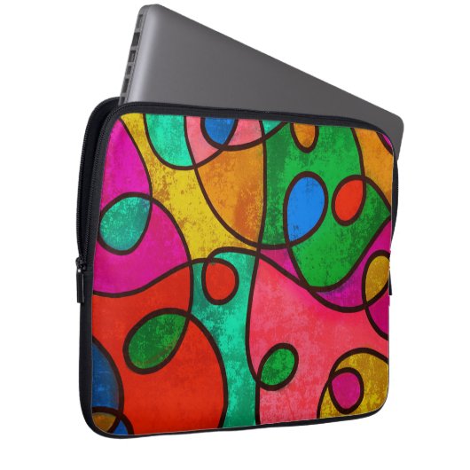 Farblich Abstrakt Laptopschutzhülle (Vorne Rechts)