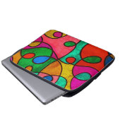 Farblich Abstrakt Laptopschutzhülle (Vorne Knopf)