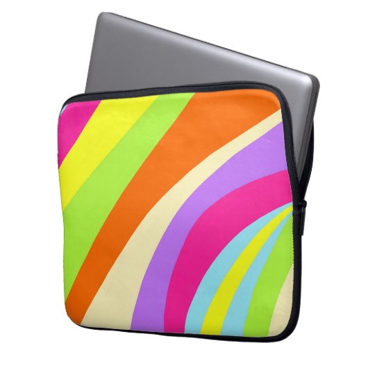 Farblich abstrakt laptopschutzhülle (Vorderseite Links)