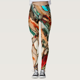 Farblich Abstrakt Leggings