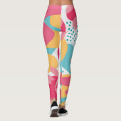 Farblich Abstrakt Leggings (Rückseite)
