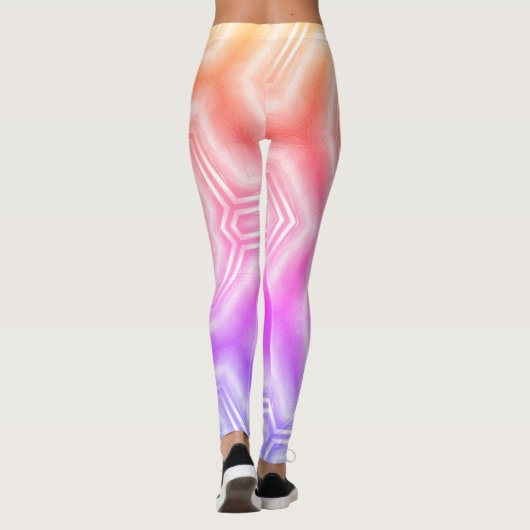 Farblich Abstrakt Leggings (Rückseite)