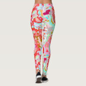 Farblich Abstrakt Leggings (Rückseite)
