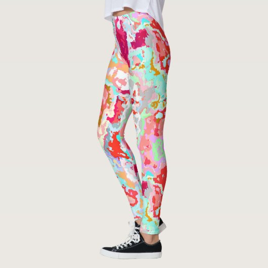 Farblich Abstrakt Leggings (Links)