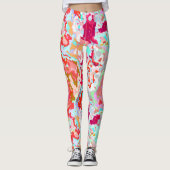 Farblich Abstrakt Leggings (Vorderseite)